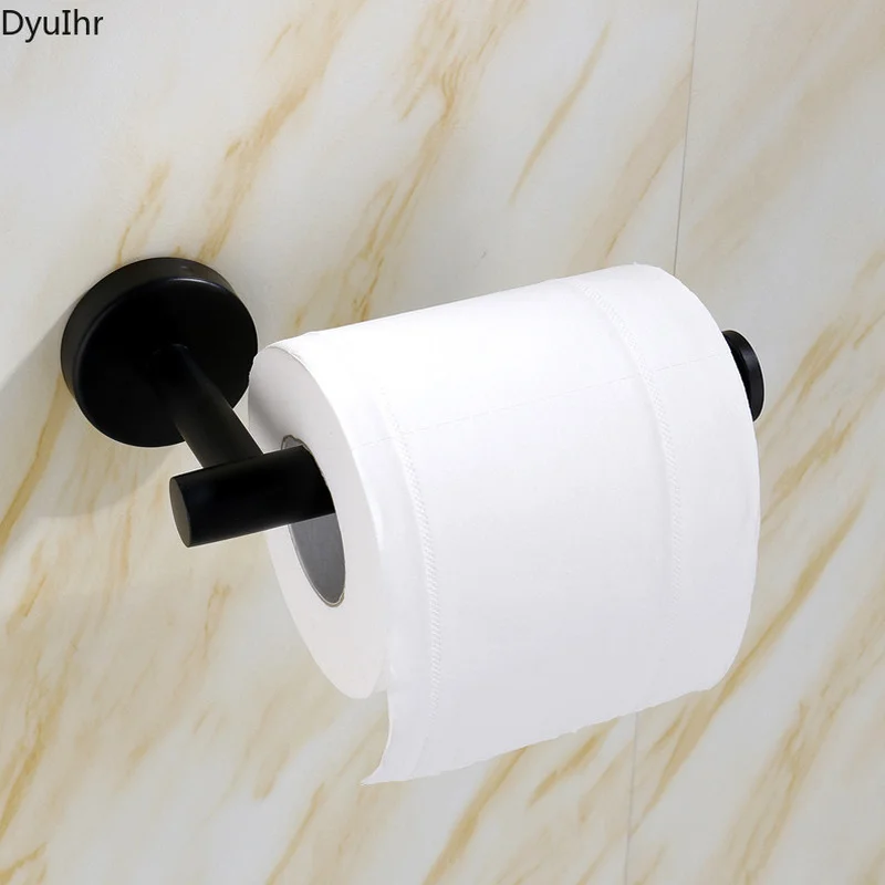 

Bathroom set 304 stainless steel coat hook bathroom creative roll holder single towel rack hook DyuIhr
