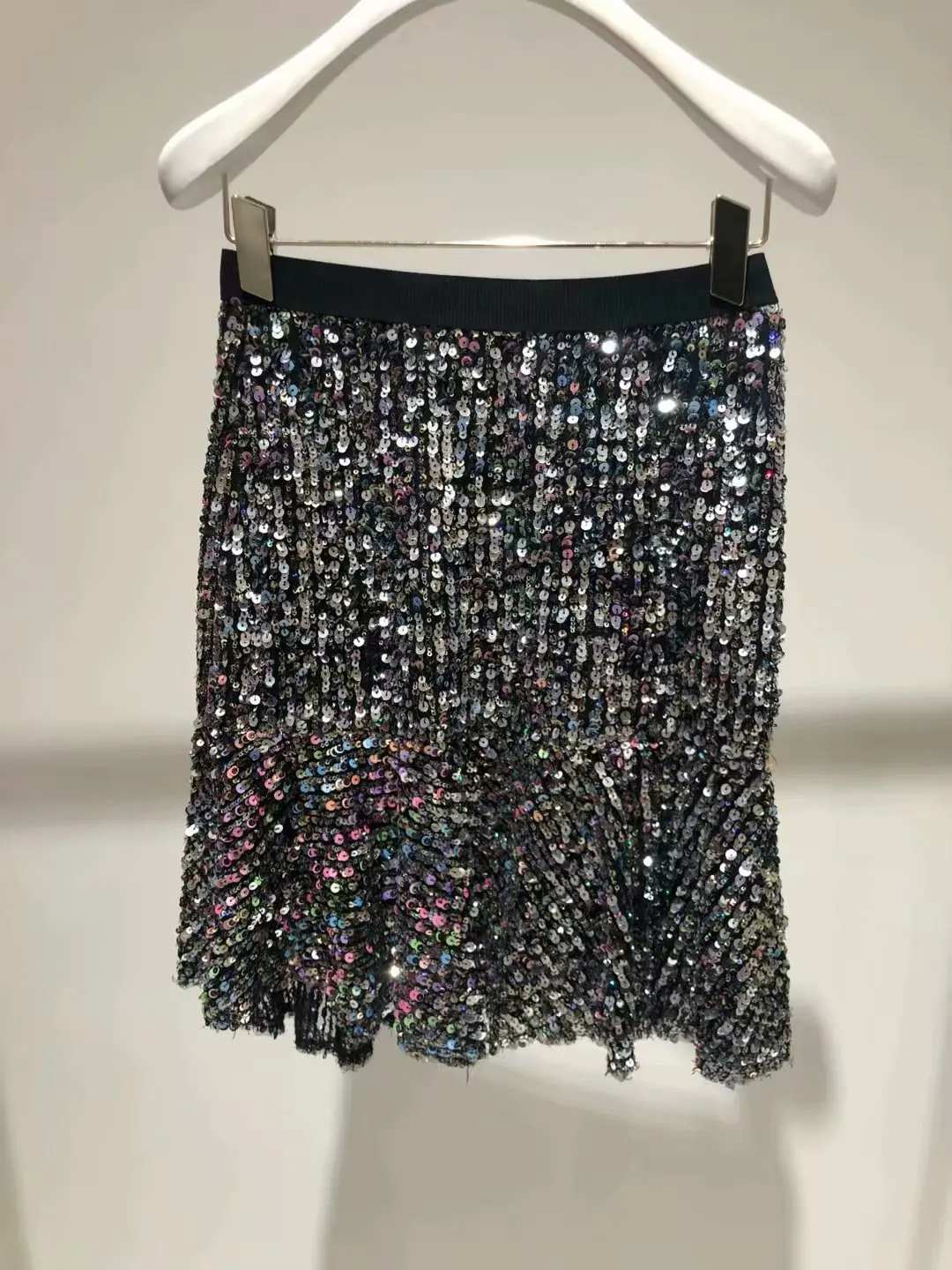 

PRE-SALE 2020 Spring New Style Korean-style Fashion Shiny Sequin Loose Casual Skirt Women's 2c1s305