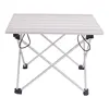 Table pliante, Portable et légère, en alliage d'aluminium, pour l'extérieur, pour Camping plage, Backyards, BBQ fête taille 40x34, 5x29cm ► Photo 1/6