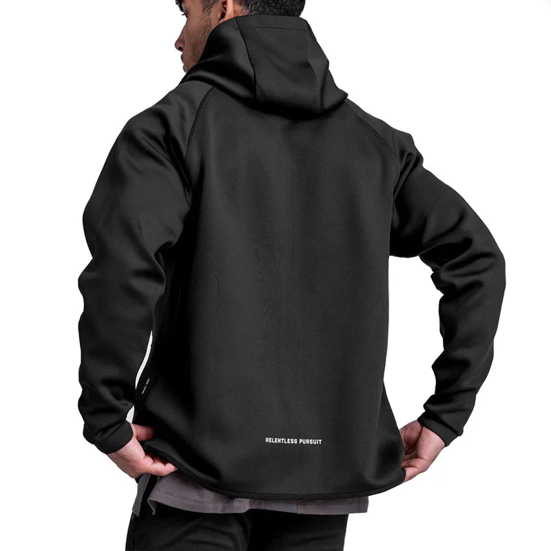 Running Hoodies Sweatshirt Mens Sport Hooded Coat Gym Clothing Outdoor Sportswear Workout Training Fitness Bodybuilding Jackets