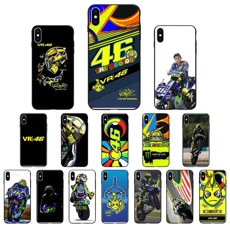 HTxian The Doctor Rossi мягкий черный чехол для телефона iPhone 11 pro XS MAX 8 7 6 6S Plus X 5 5S SE XR SE2020 |
