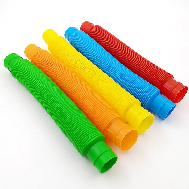 4Pcs Mini intranquilo Pop tubos Juguetes alivio de tensión y anti ansiedad Juguete para Niños Adultos 