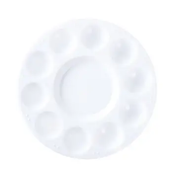 

Paint Palette Tray Round Plastic Watercolor Mixing Palette DIY Craft Art Supply X6HB