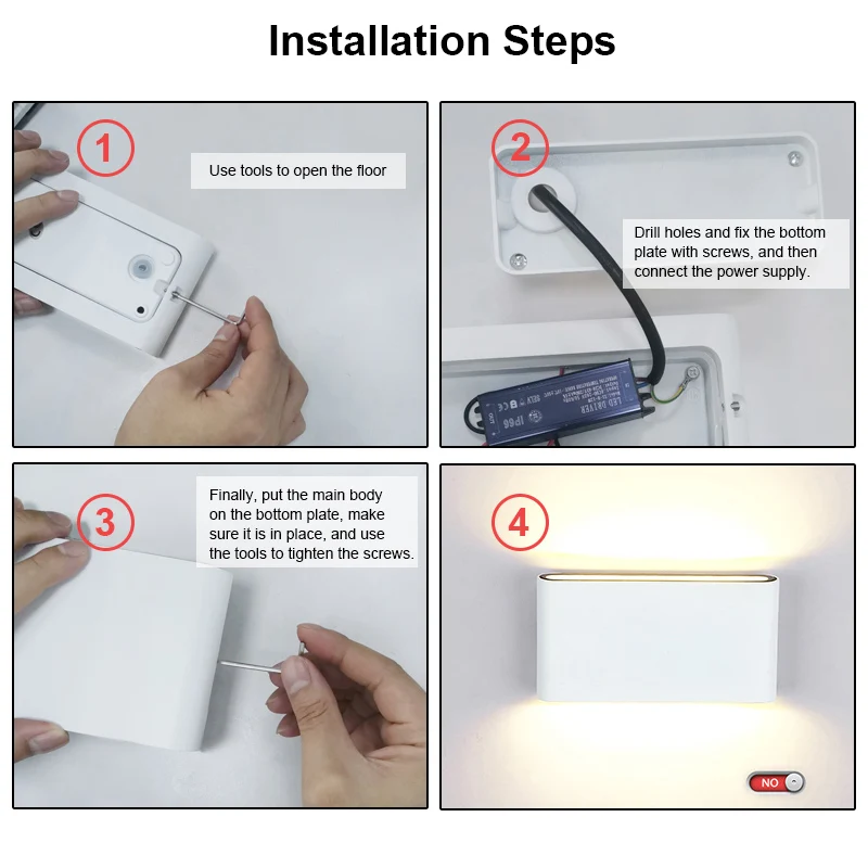 6w 12w fonte led a prova d 04