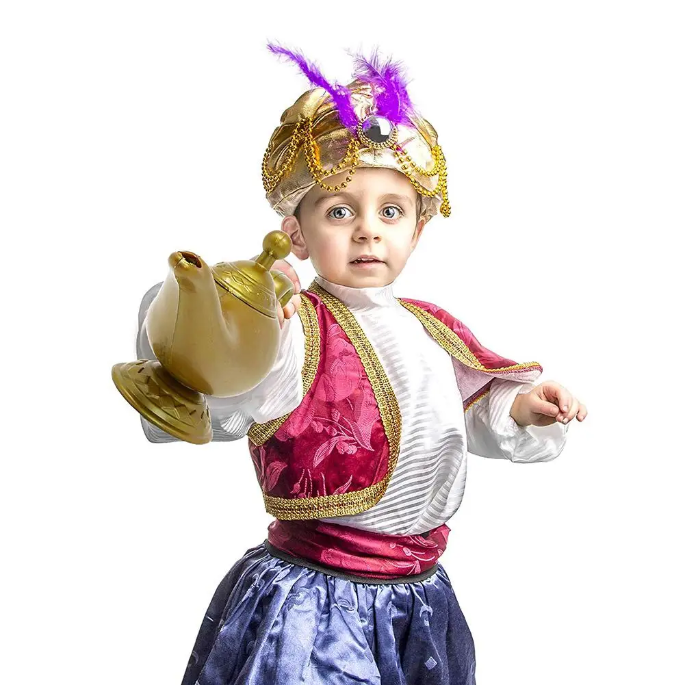 Пластиковый Косплей магический Хэллоуин Рождество Panto Arabic для Aladdin лампа джинна