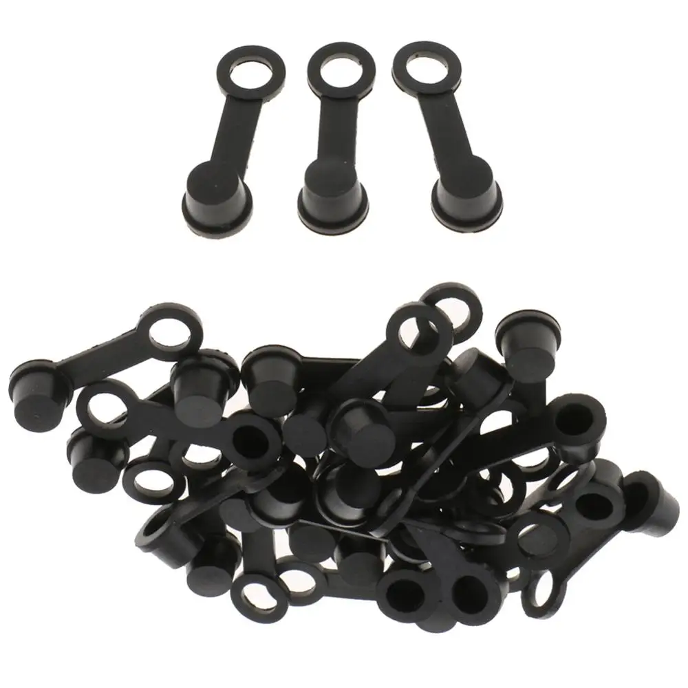 Black Rubber Motorcycle Motorbike Brake Bleed Nipple Grease Cap Dust Cover 8mm 4 Pack