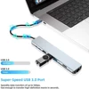 tebe USB Type-C Hub To 4K HDMI RJ45 USB SD/TD Card Reader PD Fast Charge 8-in-1 Multifunction Adapter For MacBook Pro 4
