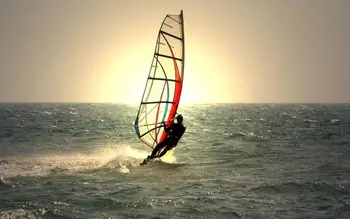 

Windsurfing Water Sport 2 Silk Fabric Wall Poster Art Decor Sticker Bright