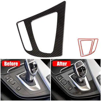

Carbon Fiber Style Auto Center Control Gear Shift Panel Cover Trim Frame for BMW 3 Series F30 GT F34 2013-2018 Gear Shift Panel