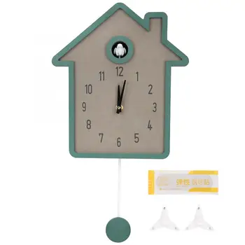 

Retro Digital Clock Stylish Cute Style Bird Wall Clock On Time Alarm Pendulum Clock Home Office Decoration Radio Alarm Clock