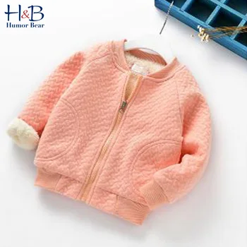 

Humor Bear Winter Children'S Jacket Autumn Children'S Cotton Long-Sleeved Velvet Padded Baseball Coat Casual Baby Kids Clothing
