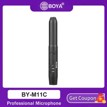 ボヤ BY-M11C microfone コンデンサープロカーディオイドラベリアラペルマイクロホンシステム xlr コネクタ低カットフィルター