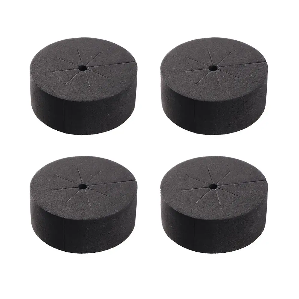 30Pcs 48mm x 19mm Black Neoprene Collars Hydroponics System Cultivation Sponge Garden Plant Germination Seeding Clone Collars 6