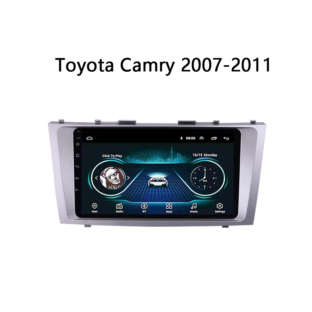 

9" Android 8.1 Car Video for Toyota Camry 2007-2011 HD mp5 player FULL Touch Screen Vehicle Cameras Quad Core