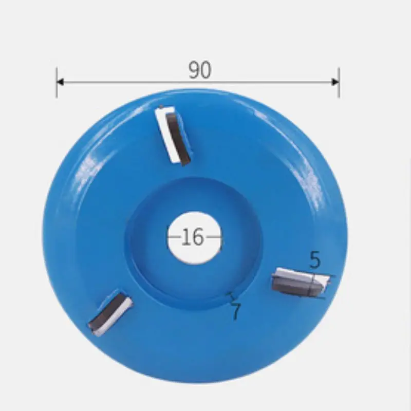 

3/6 Teeth Power Wood Carving Disc Tool Milling Cutter 90mm Diameter Angle Grinder Angle Grinder Attachment Accessories