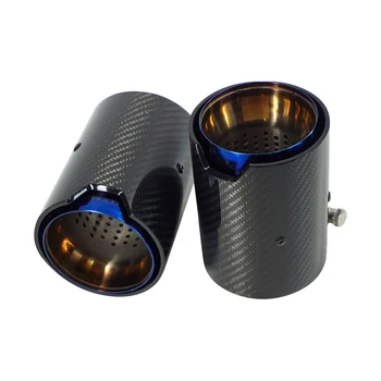 

Real Carbon Stainlee Steel Muffler Exhaust Tips Nozzles Tails Stainlee Steel & Carbon Fiber for BMW M2 M3 M4