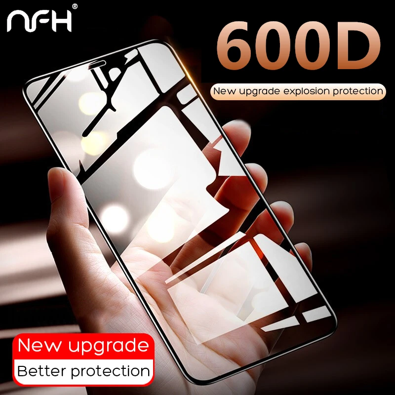 600D полное покрытие закаленное стекло для iPhone 6 6S 7 8 Plus черное защитное на 11 Pro XS Max XR