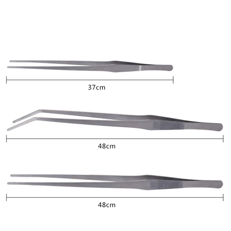 27 см/37 см/48 см/50 см/70 см аквариум живой Танк прямая изогнутая Пинцет для растений длинные щипцы растение креветка Риф Пинцет из нержавеющей стали
