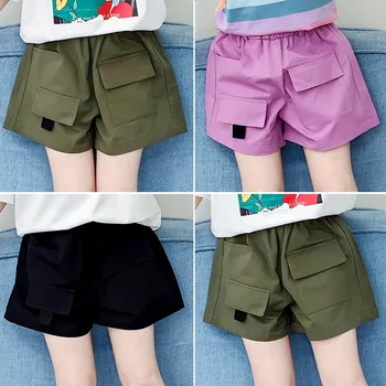 

Kids Shorts for Girls Costume 2020 Summer Students Cargo Pants Children Casual Short Pants Fashion Teen Short Pants 12 13 Years