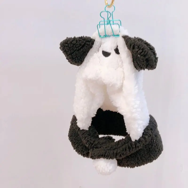 Детская зимняя Толстая пушистая плюшевая шапка с капюшоном, шарф, Детские милые Мультяшные уши панды, ветрозащитная теплая шапка-ушанка, шапка От 4 до 8 лет
