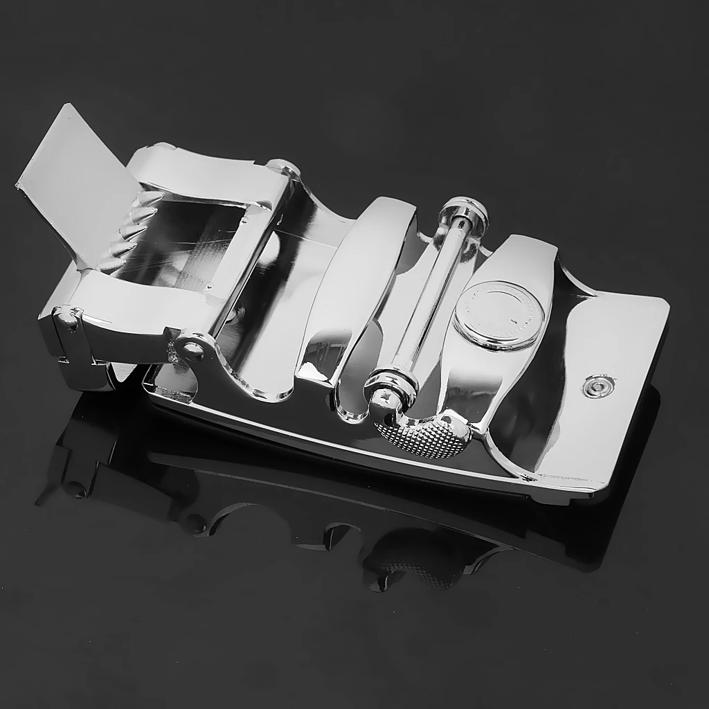 2PC Fashion Men's Business Alloy Automatic Buckle Unique Men Plaque Belt Buckles for 8cm*4cm Men Apparel Accessory