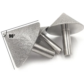 

Glass Tile Chamfer 90-degree Conical Umbrella Grinding Head Hand Tool DiamondGrinding Head TN88