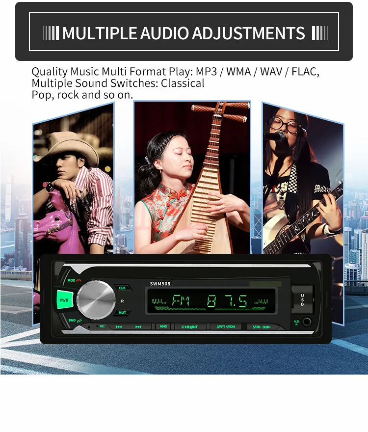 2019 One Din Car Radio Autoradio Stereo MP5 FM Bluetooth FMUSB1 Dinremote control Radio MP3 Audio Player 12V Car Audio Auto (16)