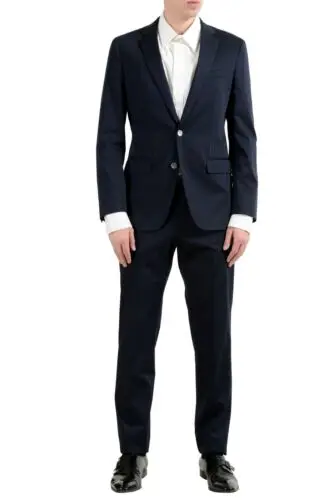 

2020 Handsome Black Tuxedos Slim Fit Mens Wedding Suits Two Button Groom Wear Two Pieces Custom Made Formal Suit(Jacket+Pants)