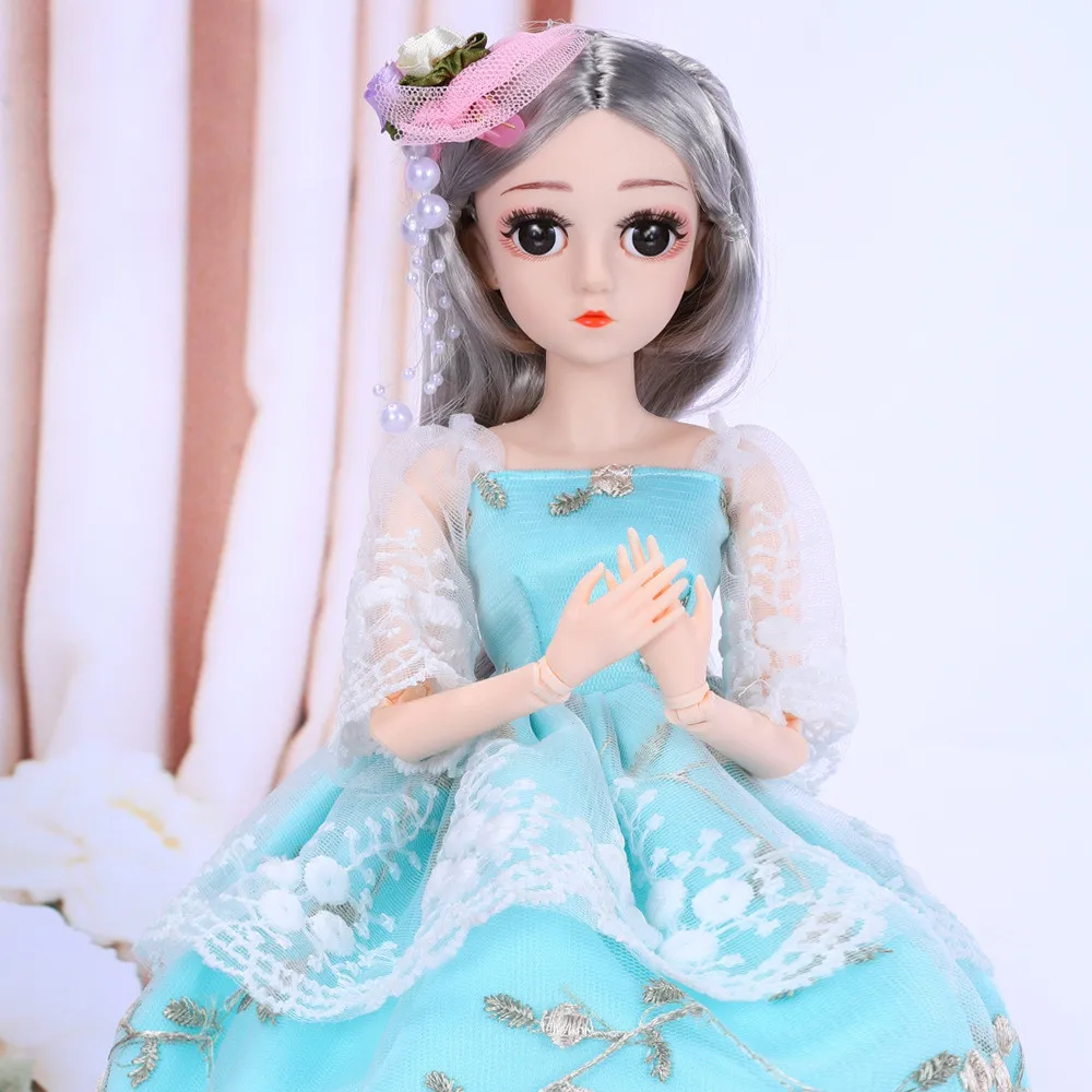 Bjd 1/4 кукла 18 дюймов подвижных шарнирных SD кукол с одеждой наряд обувь парик волос