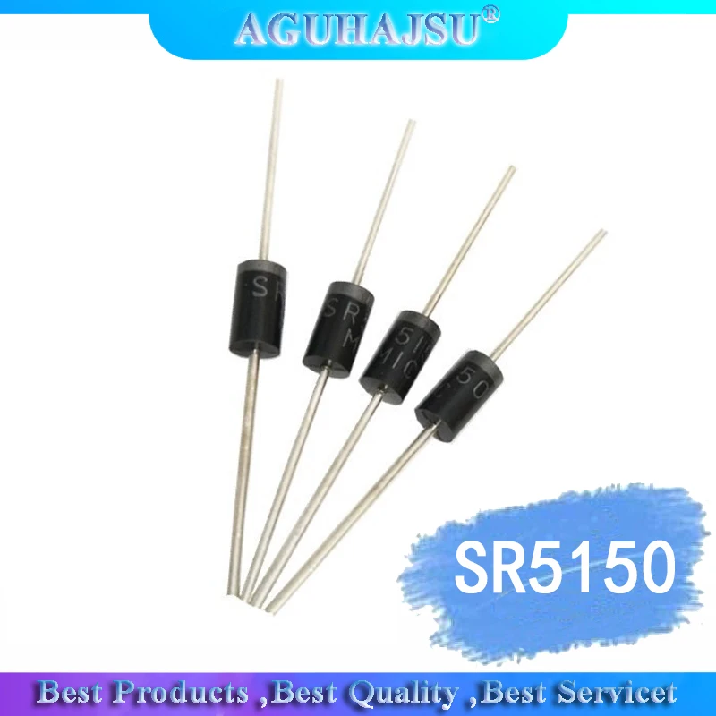 10 шт. SR5150 SB5150 MBR5150 диод Шоттки 5A 150 в бесплатная доставка | Электронные компоненты и