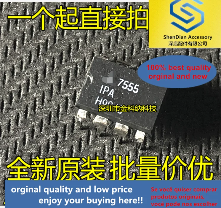 

10 шт. только оригинальный новый ICM7555IPA ICL7555IPA Шелковый экран 7555IPA прямой штекер чип часов