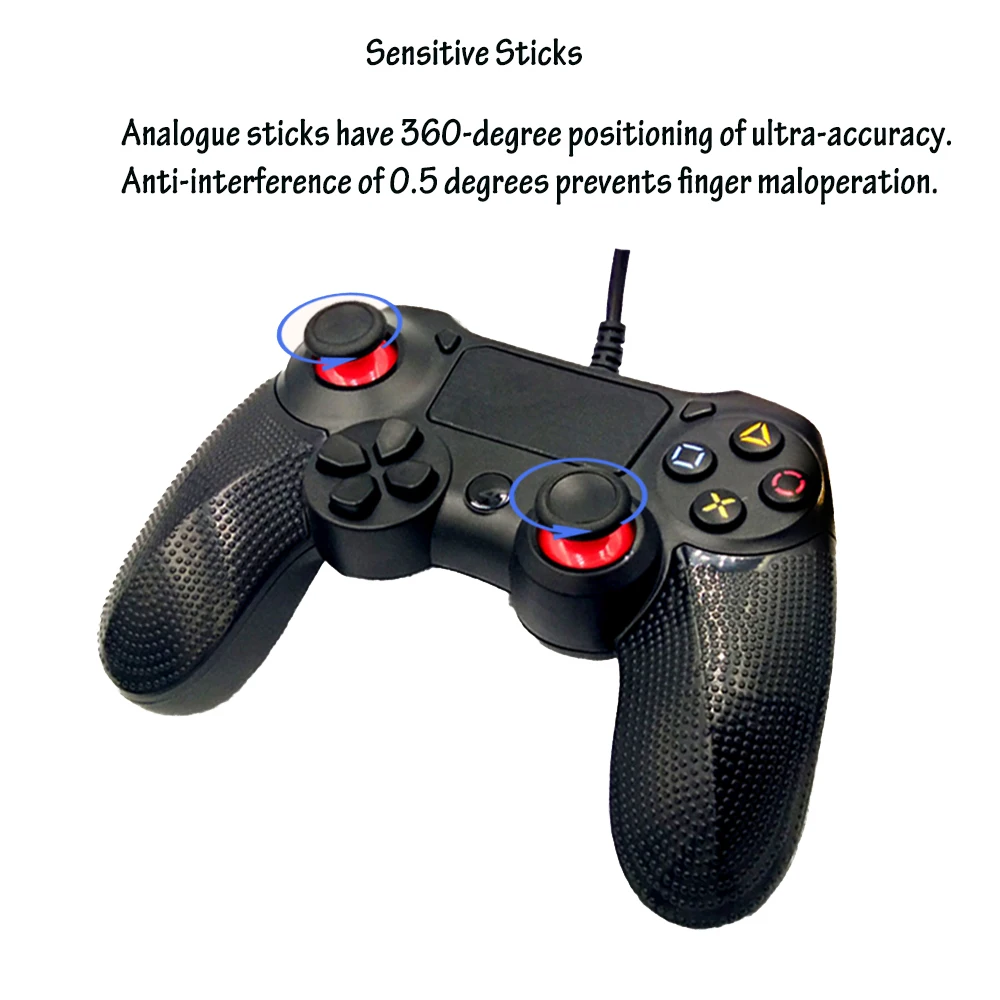 Игровой коврик проводной контроллер USB геймпад несколько джойстик вибрационная ручка Видео консоль для iPhone iPad для PS4/PS3/Pro/Slim/PC