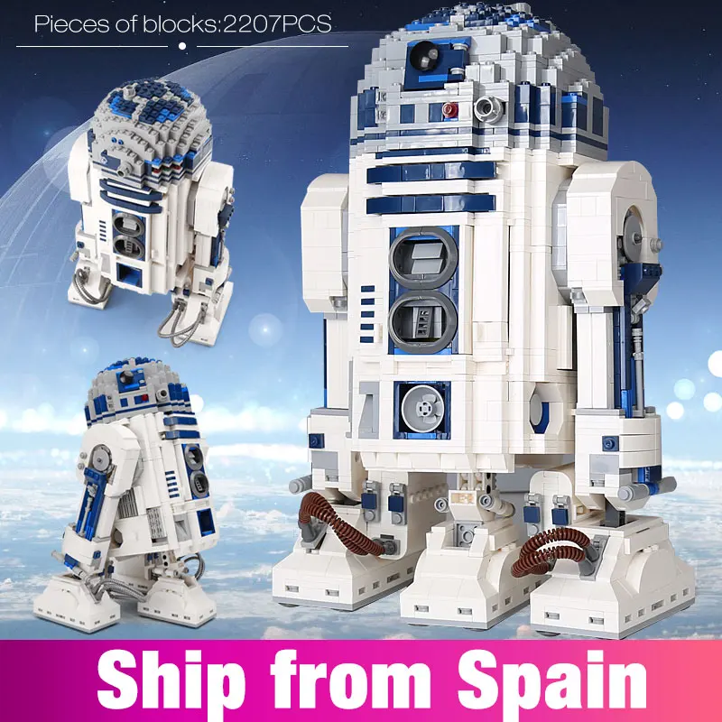

05043 Star Toys Series wars Out of Print The R2 Robot Set D2 Model Building Blocks Bricks 10225 gifts toys compatible lego