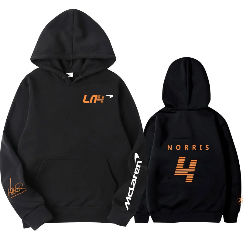 Hoodies Autumn Winter Formula One Racer Lando Norris F1 McLaren Team Racing Fans Hoodie Team Logo Men/Women Oversized Hoodies