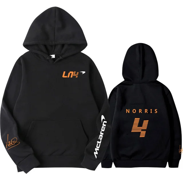 Hoodies Autumn Winter Formula One Racer Lando Norris F1 McLaren Team Racing Fans Hoodie Team Logo Men/Women Oversized Hoodies 8
