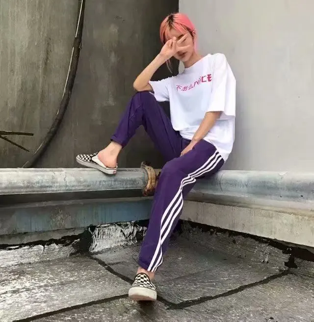 INS Super Fire/спортивные штаны Осенняя школьная форма свободного кроя в Корейском стиле в стиле Харадзюку для девочек