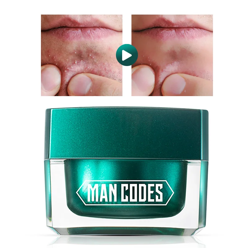 

MANCODES 10g Acne Treatment Face Cream Natural Plant Formulas Anti Acne Cream Oil Control Shrink Pores Acne Scar Remove Care