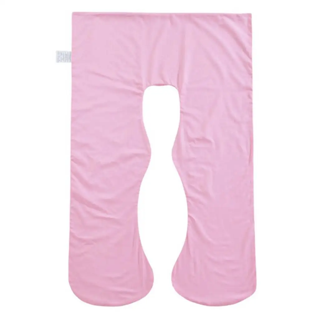pink pillowcase Многофункциональная Подушка для беременных, подушка для тела, наволочка для беременных с хлопковой наволочкой для женского тела, u-образная Подушка для сна - Цвет: pink pillowcase