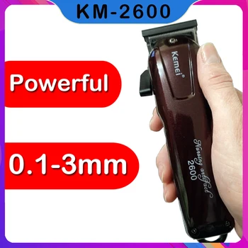 

Powerful Precision Hair Clipper Barber Kemel Professional Trimmer Kmei Cliper Trimer Kamei Mens Cordless Cutter 0.1-3mm Drimmer