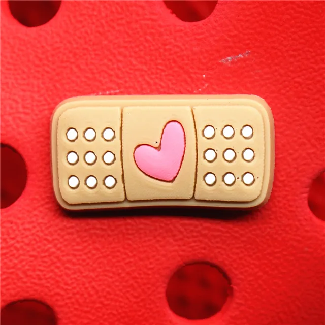 Single Sale 1pcs Medical Supplies PVC Shoe Charms Cute Stethoscope Syringe Shoe Buckle Decoration Jibz fit Croc Kids X-mas Gifts U172-5