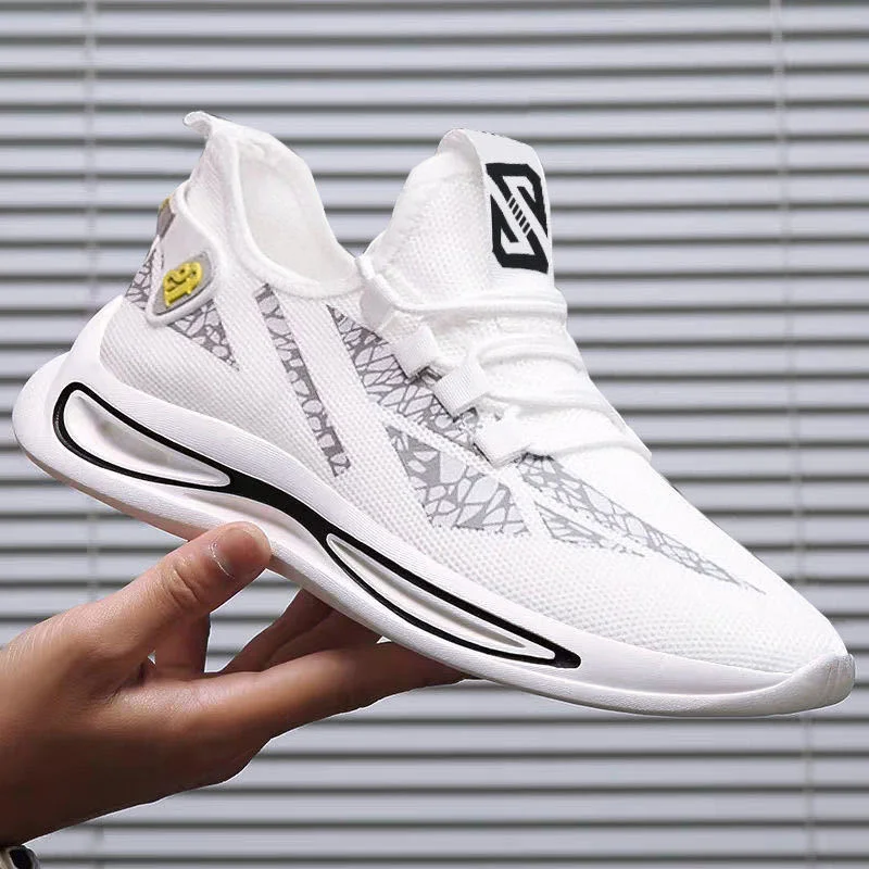 Good Buy Deportes nuevos zapatos ocasionales respirables de los hombres de malla de luz de zapatos de encaje de la no-slip Low-top zapatos de hombres vulcanizar zapatos tamaño 39-44 0LdJlX8NZZg