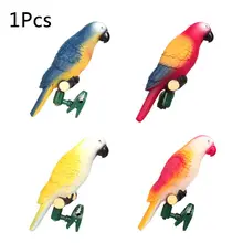 Светильник в виде попугая Водонепроницаемый Открытый Солнечный светодиодный светильник с зажимом для сада газон двор дорожка орнамент