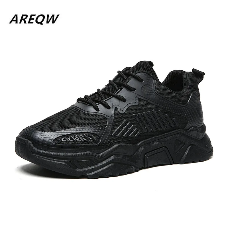 

2019 Spring Autumn Casual Shoes Men Artificial Leather Breathable Hook Loop Solid Cotton Fabric High Top Men Casual Shoes