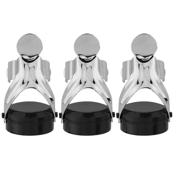 

3pcs Leakproof Sealing Champagne Stopper Wine Plug Bottle Caps for Bar