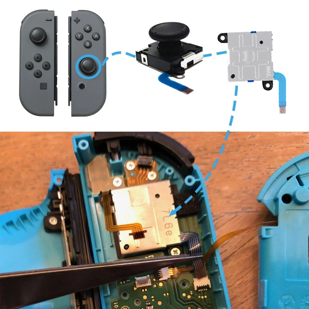 3D Аналоговый джойстик для пальца Joycon аксессуары джойстика|Запасные части| |