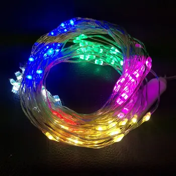 

Indoor Outdoor Copper Wire Decorative String Lights 120 Lights Copper Wire Lamp Waterproof Durable Lights For Camping Party