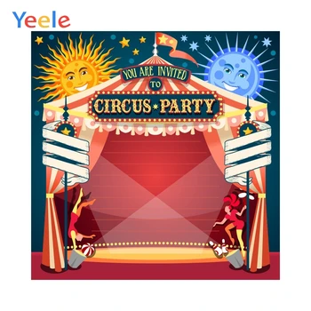 

Yeele Circus Theme Party Baby Shower Birthday Child Kid Photography Backgrounds Custom Photographic Backdrops For Photo Studio
