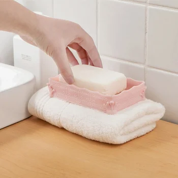 

European Bathroom Sink Drain Soap Box Sponge Soap Box PP Sponge Storage Soap Box Drain Soap Tray Soap Dish Tool Plate Holder