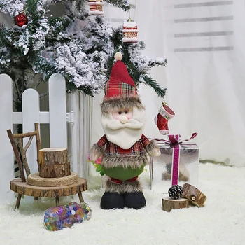 

Christmas Tree Hanging Ornaments Santa Snowman Elk Santa Claus Dolls Bear Decor