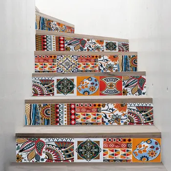 

Graffiti Staircase Sticker Vinyl Colorful Painting Removable Stickers for Stairs Pegatinas Escalera Bedroom Shop Personal Decor